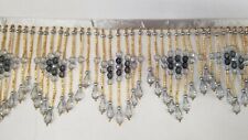 4 INCHES LONG BEADED FRINGE BRAND NEW SOLD BY YARD picture