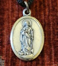 St. Matthew Vintage & New Sterling Medal Catholic Italy Patron Of Tax Officials picture