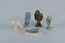 Greenlandica, five figures. Polar bear, seal and three Inuits. picture