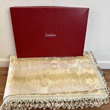 NEW Sweet Dreams Neiman Marcus King Gold Damask Onion Trim 94x104 Duvet Cover picture