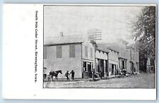Birmingham Iowa IA Postcard South Side Cedar Street Business Section c1905's picture
