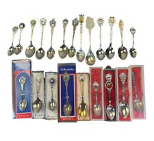 Vintage Lot Collector Souvenir Spoons Made in USA Holland and other Some Boxed picture