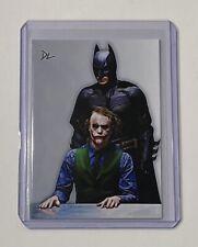 Batman & The Joker Limited Edition Artist Signed Heath Ledger Batman Card 5/10 picture