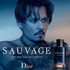 Johnny Depp Savage Sauvage Eau de Cologne Poster picture