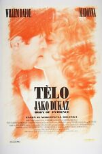 BODY OF EVIDENCE 23x33 Original Czech movie poster 1993 MADONNA, MICHAEL FOREST picture