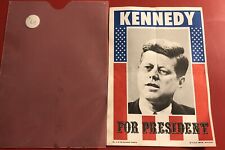 1972 John F Kennedy JFK President Topps Mini Campaign Poster 5” x 7” picture