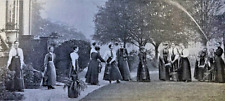 1900 Fire Drill At Royal Holloway College London Women's College illustrated picture