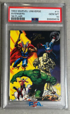 1994 Flair Marvel Universe Avengers # 11 PSA 10 Newly Graded  picture