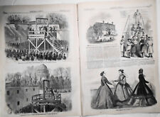 Execution of Captain Wirz. Original, Story & 4 Prints - Harper's Weekly, 1865 picture