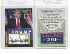 Donald Trump 2020 Supreme Cuts Facsimile Autograph Trading Card picture