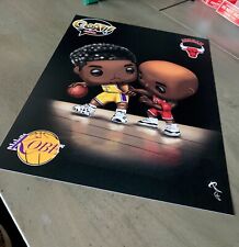 Michael Jordan And Kobe funko Style print picture