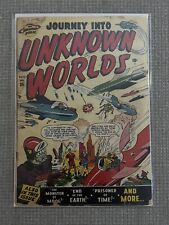 JOURNEY INTO UNKNOWN WORLDS #36 (#1) 1950 ATLAS FIRST ISSUE Russ Hearth COVER picture