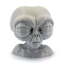 Grey Alien Head Bust 3D Printed Model - Highly Detailed Sci-Fi Display, 150mm picture