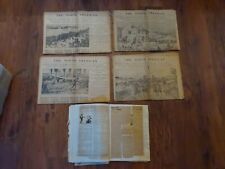 4 WWI Newspaper Lot 1914 Philadelphia North American Kaiser Pushed Back picture