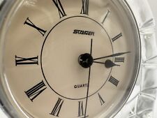 Crystal Clock Staiger West Germany Mantle Desk Clock VTG 6x5” Vintage Grannycore picture