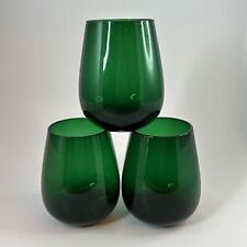 Lenox Holiday Gems Emerald Stemless Wine 6430065 Forest Green picture