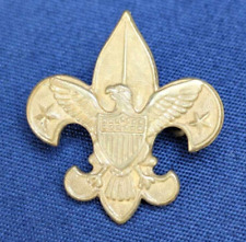 Vintage Boy Scout Lapel Pin PAT. 1911 Gold Tone w/ Eagle BSA picture