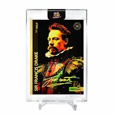 SIR FRANCIS DRAKE Pop Portrait Card 2023 GleeBeeCo #SRPP-G Encased Holo GOLD 1/1 picture