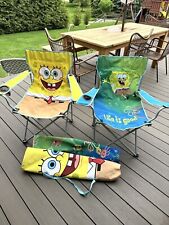2003 Vintage SpongeBob SquarePants Camping Folding Chair RARE Y2K Nickelodeon picture