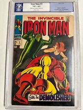 IRON MAN #2 PGX 8.5 DEATH OF DREXEL CORD MARVEL 1968 picture
