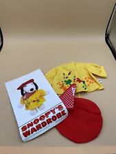 Snoopy’s Wardrobe ARTIST outfit w/red beret & scarf Baby Plush Snoopy #0821 1958 picture