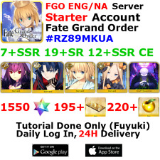 [ENG/NA][INST] FGO / Fate Grand Order Starter Account 7+SSR 200+Tix 1580+SQ picture