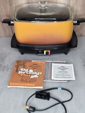 VTG West Bend 6 Qt Automatic Slo Cooker Autumn Gold 5275 Glass Lid TESTED WORKS picture