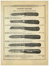 1899 PAPER AD 8 PG Joseph Allen & Sons Pocket Knife Knives NON XLL Office picture