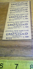 Vintage lot 1949 50 cent admission tickets Central New York Fair picture