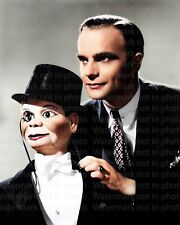 Edgar Bergen & Charlie McCarthy RARE COLOR Photo 601 picture