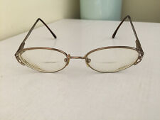 Sandra eyeglasses golden metal round Frame 51[ ]18 135 INFINITY made in Italy picture