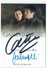 Game Of Thrones Inflexions Dual Auto Card Carice Van Houten & Joe Dempsie picture