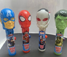 Flix Candy Pop Ups Lollipop Saver Holder Lot - Marvel Avengers- Spider-Man, Hulk picture