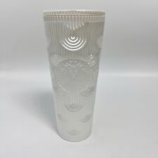 Starbucks White Pearl Shell Core Mermaid Siren Scales Cup Tumbler 24oz 2023 picture