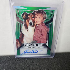 Jon Provost from Lassie 2023 Leaf Green Pop Century Auto card # 6/7 MINT picture