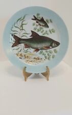 Vintage Germer Brazil Porcelain Fish Carp Scene By artist Joan Beard  picture