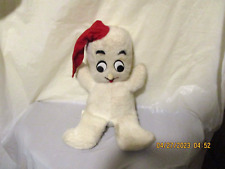 Vtg 1950s Commonwealth Toy Stuffed Plush Christmas Snowman w/Red Stocking Cap picture