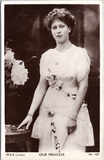 RPPC Our Princess Mary in String of flowers - British Royalty Postcard picture