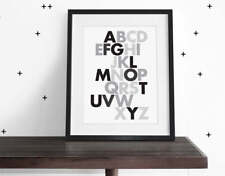 ABC's Black-White-Gray Wall Art picture
