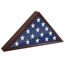  Flag Case for Veterans - Fits a folded 5' x 9.5' American Military Large Brown picture