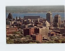 Postcard Aerial View of Business Section Montreal Quebec Canada picture