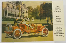 1910 Simplex Speed Car from Painting by Artist Leslie Saalburg Postcard picture