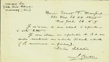 RARE “French Artist” Léon Eugène Conchon Hand Written Letter picture