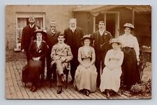 RPPC Postcard Distinguished British Family Group Portrait picture