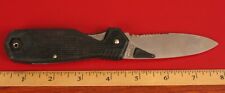 VINTAGE USED SCHRADE CH7 LOCK BLADE SERRATED POCKET KNIFE MADE IN USA  picture