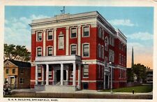 Springfield Massachusetts G. A. R. Grand Army Republic Building Vintage Unposted picture
