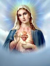 Mary Blessed Mother Immaculate Heart of Virgin Mary Virgen María Poster    picture