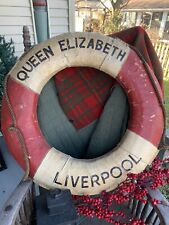 RARE RMS QUEEN ELIZABETH LIFE RING CUNARD WHITE STAR RMS QUEEN MARY HISTORIC picture