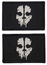 Miltacusa Call of Duty Ghost Skull Patch [2PC Bundle - Hook Fastener Backing - G picture