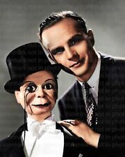 Edgar Bergen & Charlie McCarthy RARE COLOR Photo 602 picture